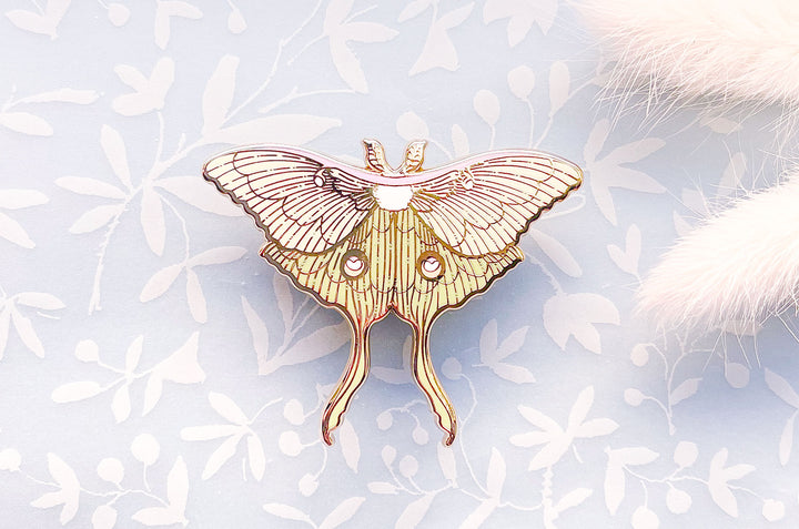 Luna Moth (Actias luna) Enamel Pin