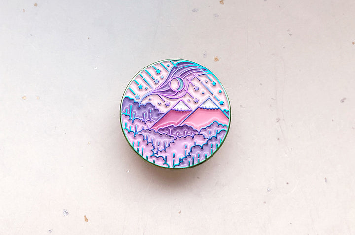 Lunar Ascension Enamel Pin