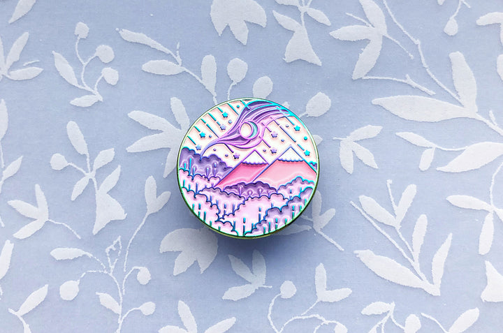 Lunar Ascension Enamel Pin