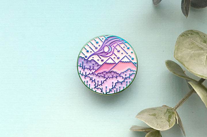 Lunar Ascension Enamel Pin