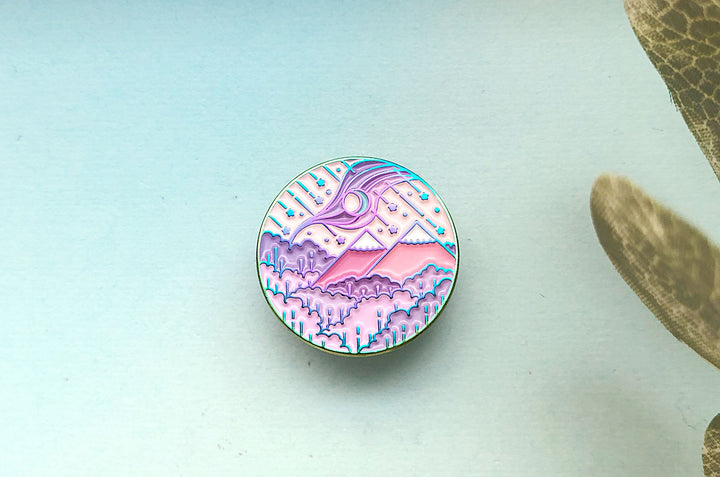 Lunar Ascension Enamel Pin