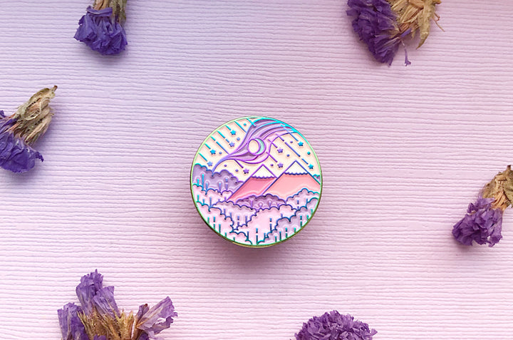 Lunar Ascension Enamel Pin