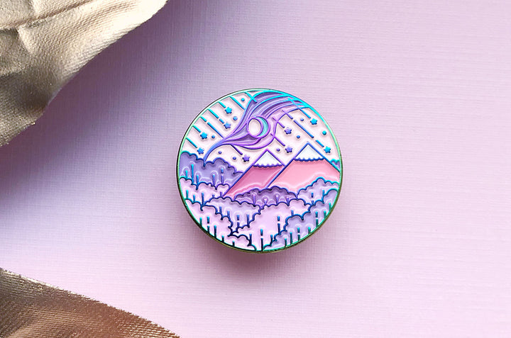 Lunar Ascension Enamel Pin