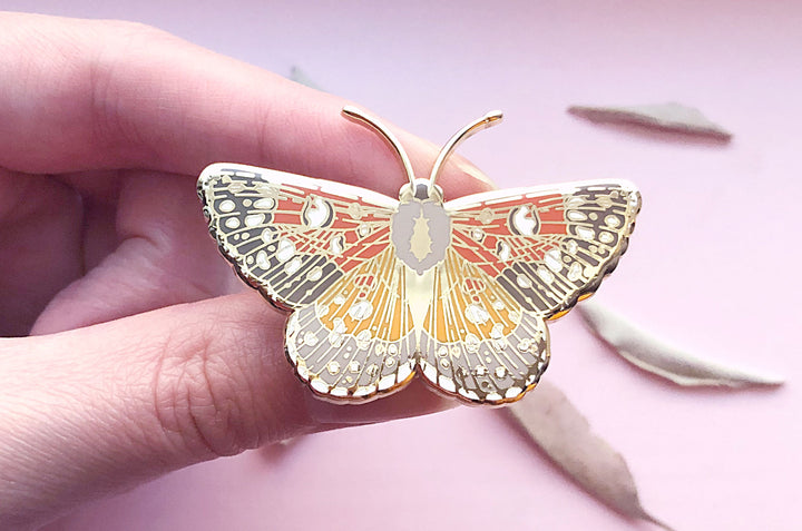 Mormon Metalmark Butterfly (Apodemia mormo) Enamel Pin
