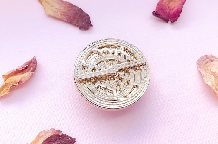 Mini Astrolabe Gold Pin