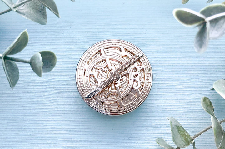 Mini Astrolabe Gold Pin