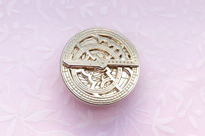 Mini Astrolabe Gold Pin