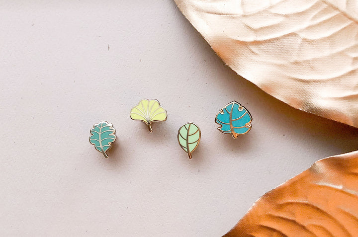 Mini Leaves Part One Board Filler Enamel Pin Set