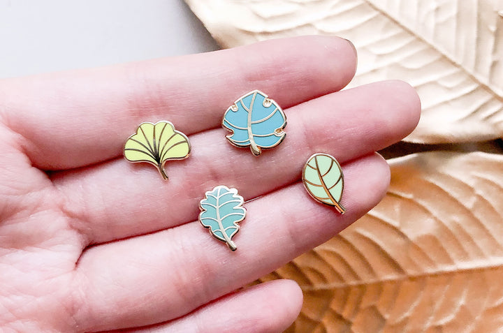 Mini Leaves Part One Board Filler Enamel Pin Set