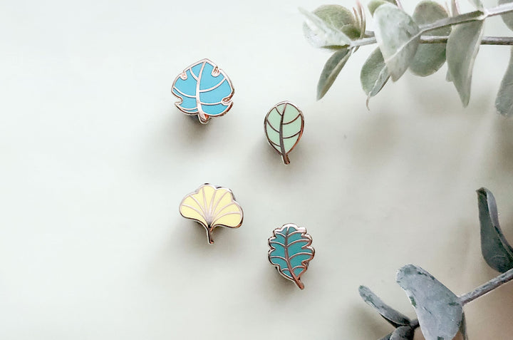 Mini Leaves Part One Board Filler Enamel Pin Set
