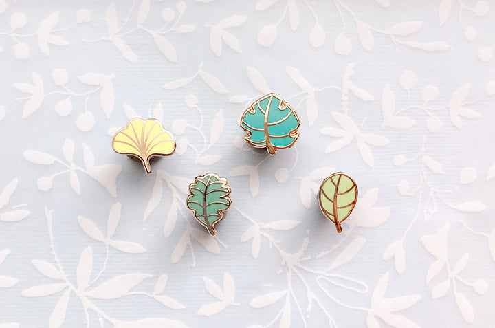 Mini Leaves Part One Board Filler Enamel Pin Set
