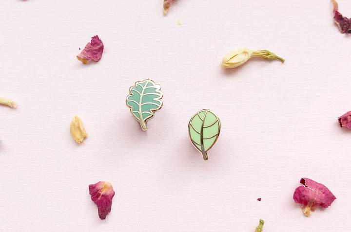 Mini Leaves Part One Board Filler Enamel Pin Set