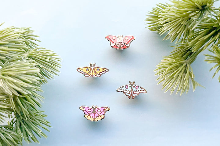 Mini Moths Board Filler Enamel Pin Set