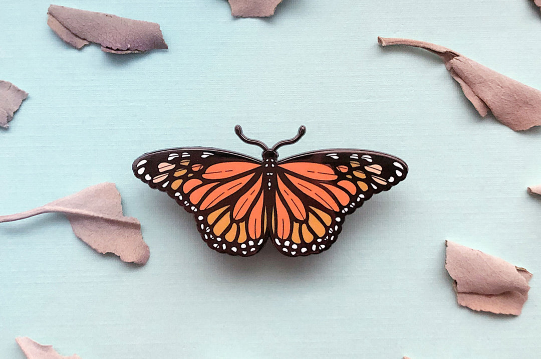 Monarch Butterfly (Danaus plexippus) Enamel Pin
