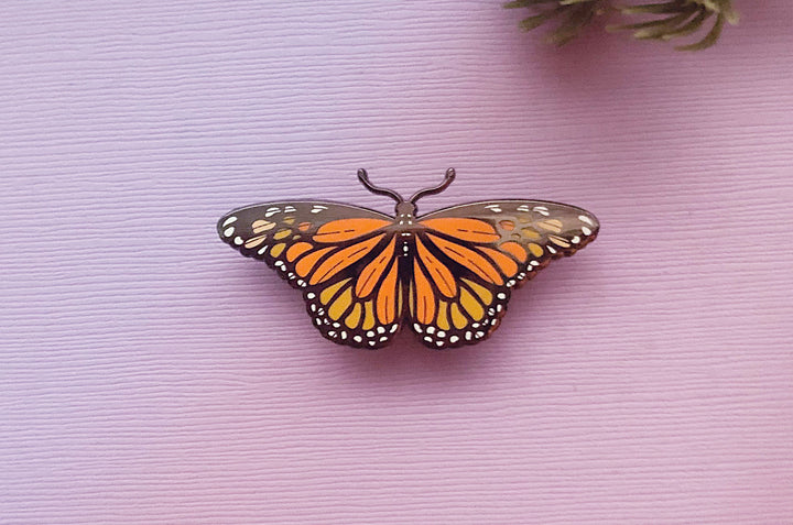 Monarch Butterfly (Danaus plexippus) Enamel Pin