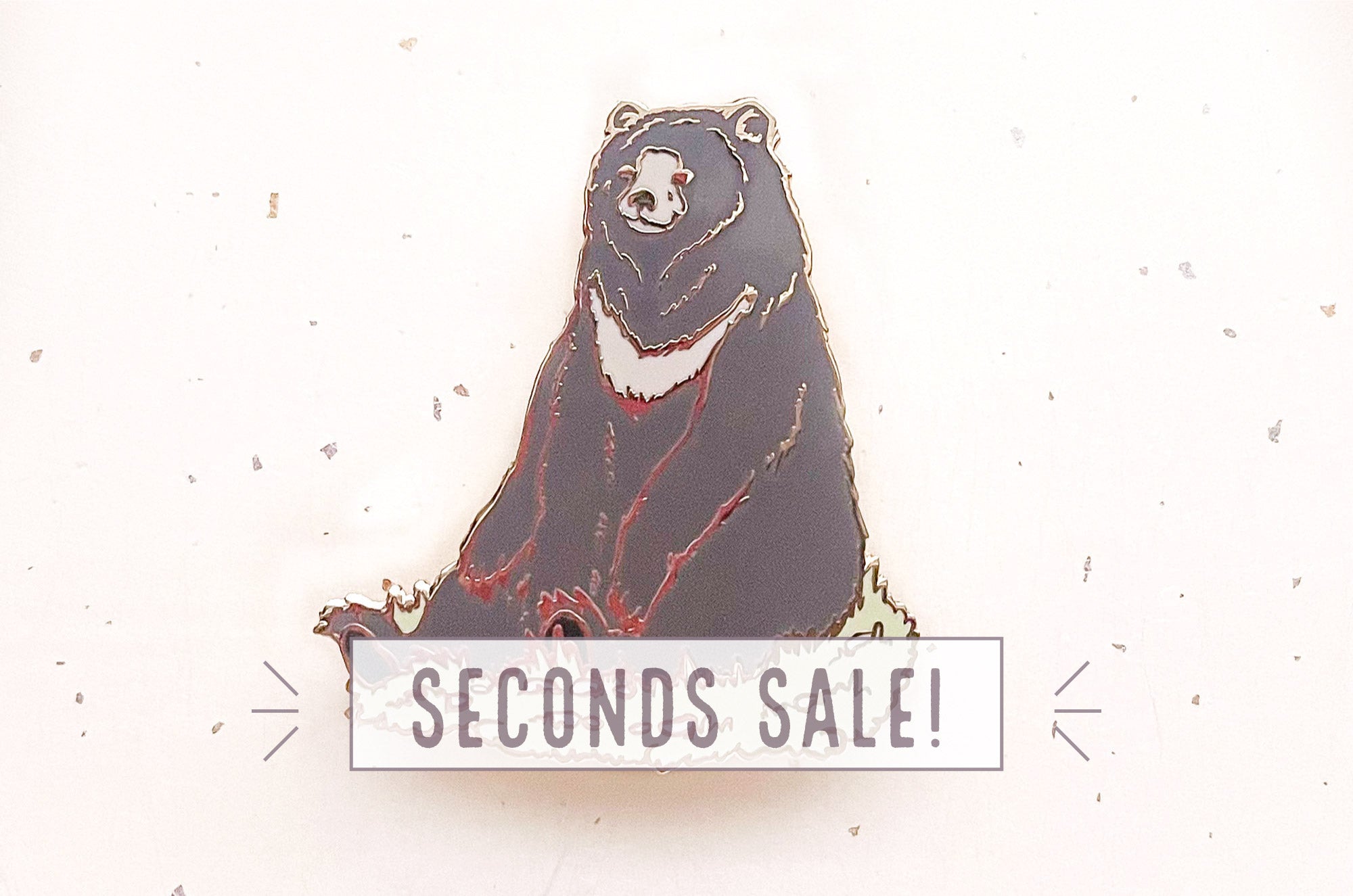 Moon Bear Enamel Pin