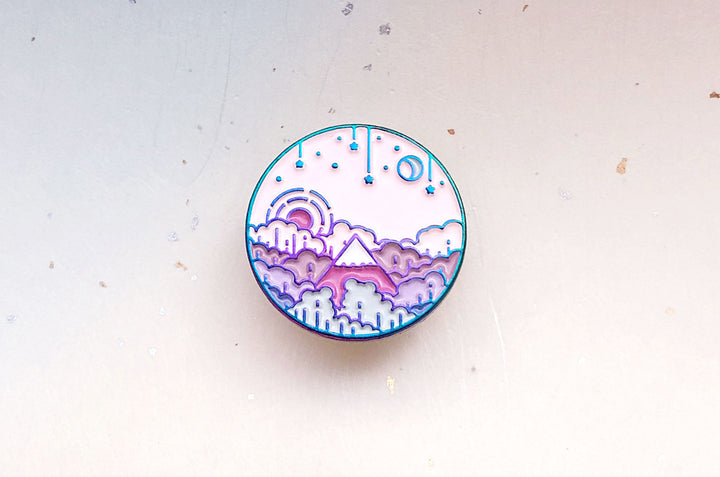 Moon Rise Enamel Pin