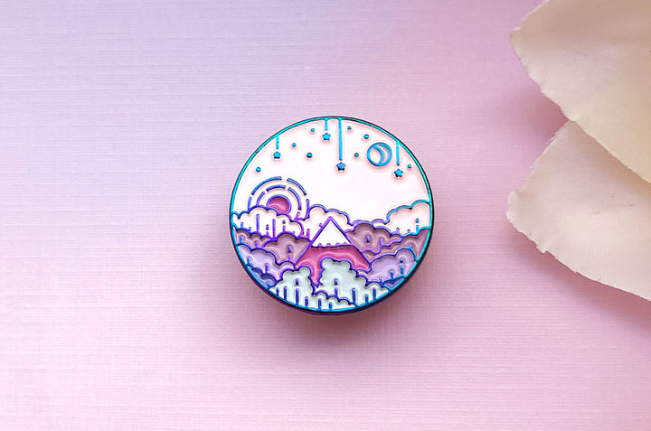 Moon Rise Enamel Pin