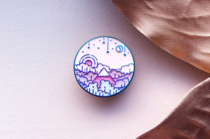 Moon Rise Enamel Pin