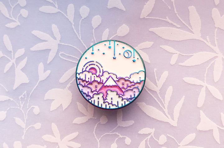 Moon Rise Enamel Pin