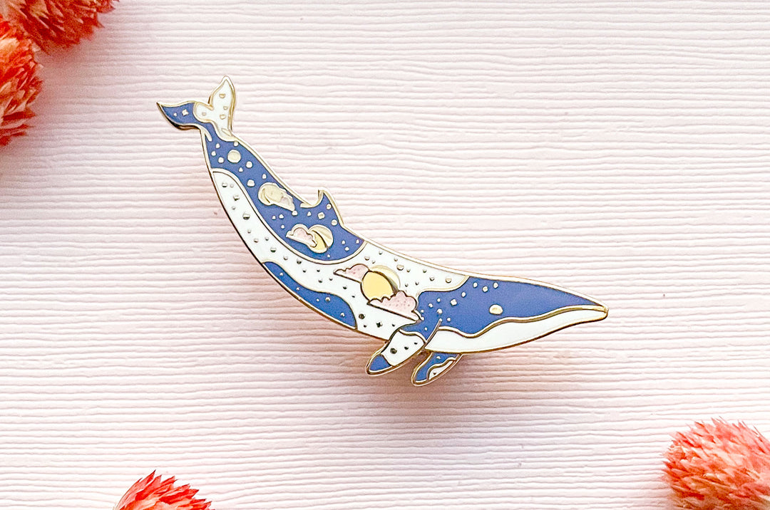 Moons Minke Whale (Lunar Light) Pin