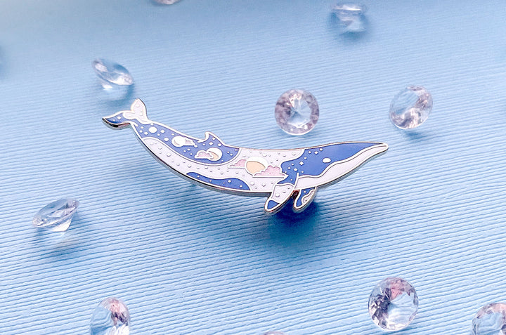 Moons Minke Whale (Lunar Light) Pin