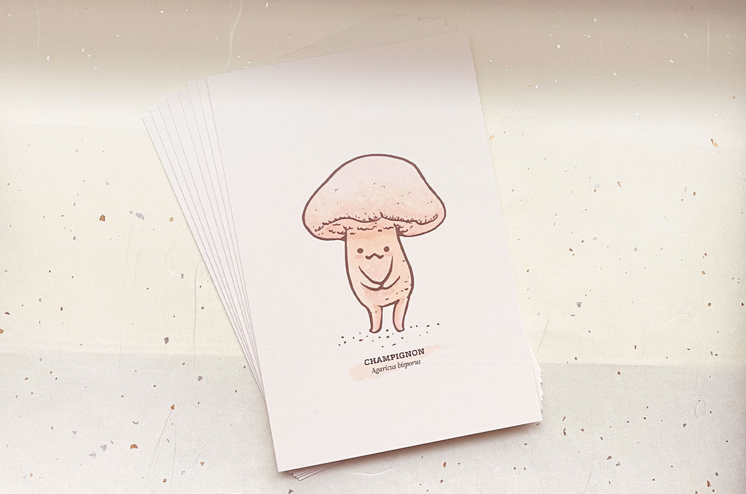 Cute Mushrooms Mini Print Set of Eight (2020)