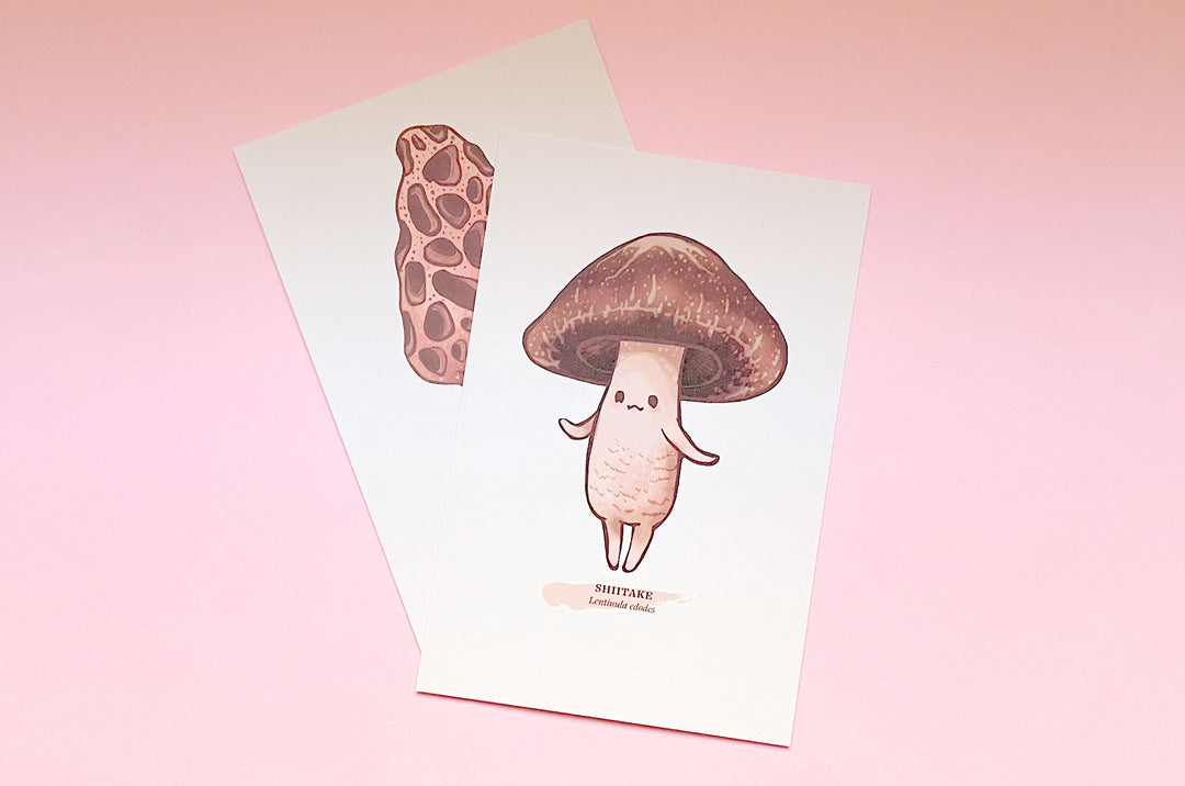 Cute Mushrooms Mini Print Set of Eight (2021)