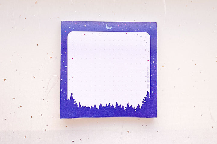 Night Forest Sticky Notepad
