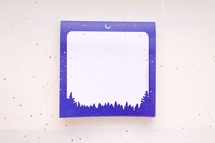 Night Forest Sticky Notepad