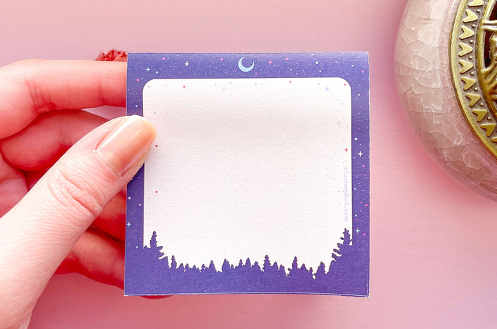 Night Forest Sticky Notepad