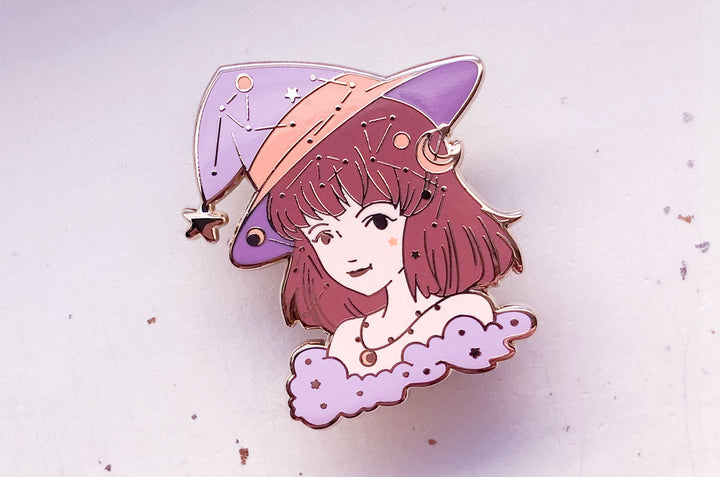 November Witch Topaz Enamel Pin