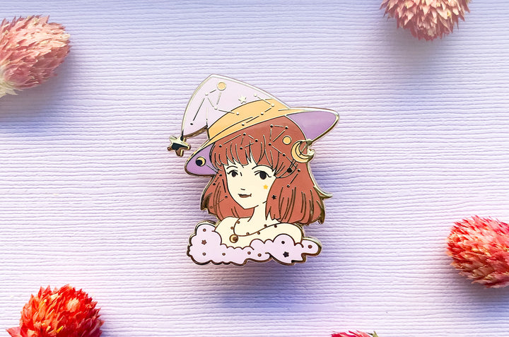 November Witch Topaz Enamel Pin