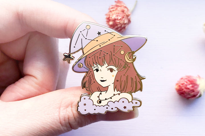 November Witch Topaz Enamel Pin