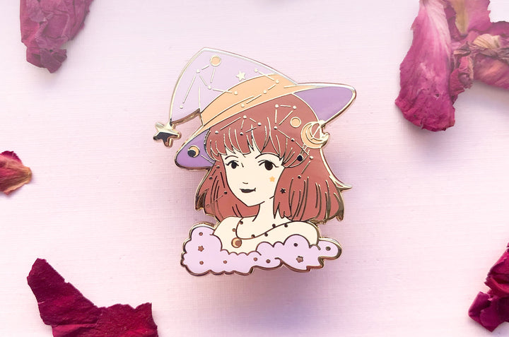 November Witch Topaz Enamel Pin