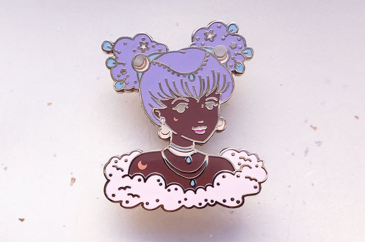 October Witch Opal Enamel Pin