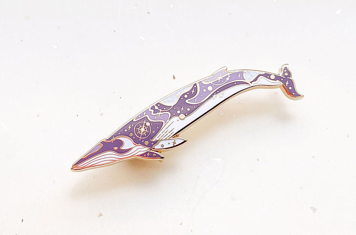 Omura's Whale (Halos Among the Stars) Enamel Pin