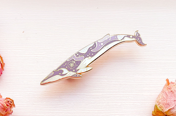 Omura's Whale (Halos Among the Stars) Enamel Pin