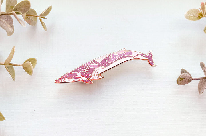 Omura's Whale (Halos Among the Stars) Enamel Pin