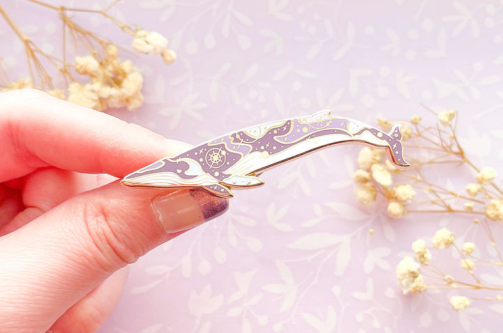 Omura's Whale (Halos Among the Stars) Enamel Pin