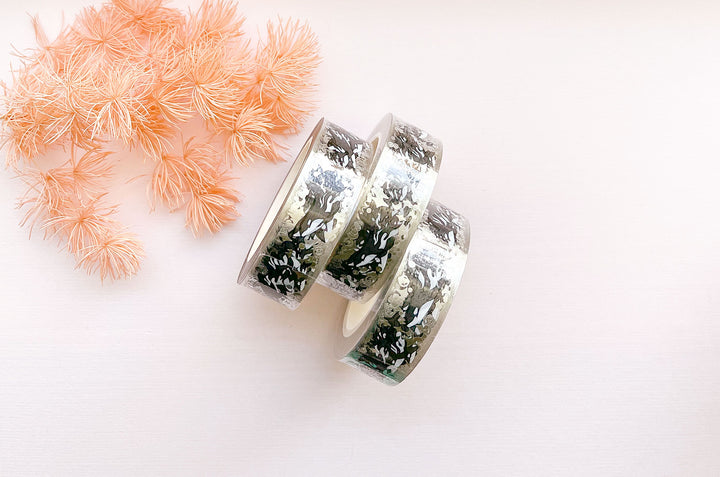 Orca Pod Silver Foil Clear PET Tape