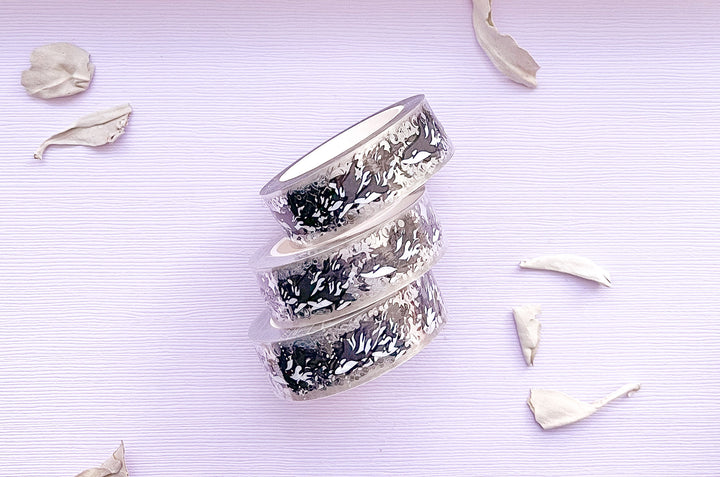 Orca Pod Silver Foil Clear PET Tape
