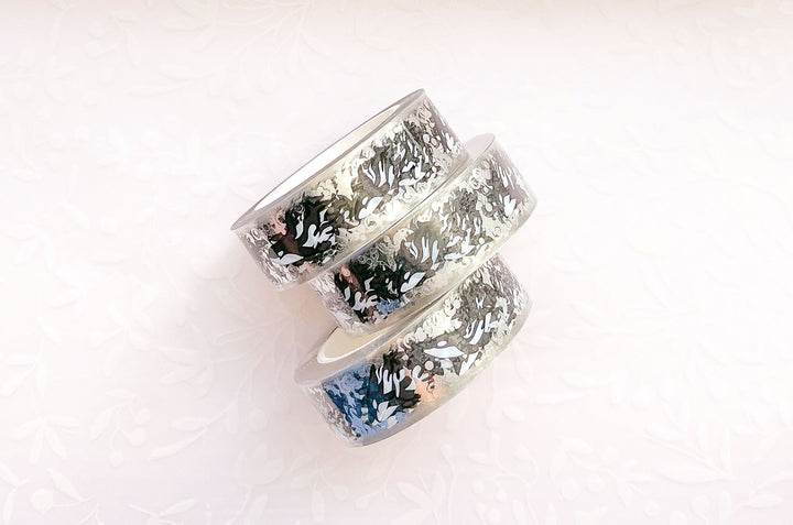 Orca Pod Silver Foil Clear PET Tape