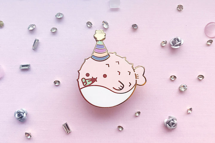 Party Puffer Enamel Pin