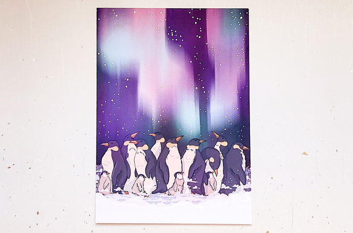 Emperor Penguin Dads Art Print