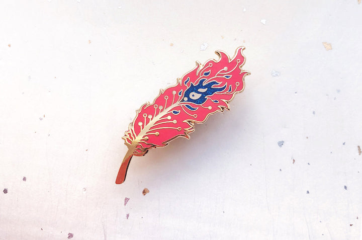 Phoenix Feather Pin