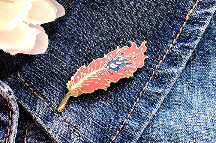 Phoenix Feather Pin