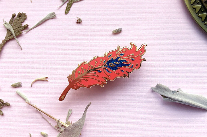 Phoenix Feather Pin