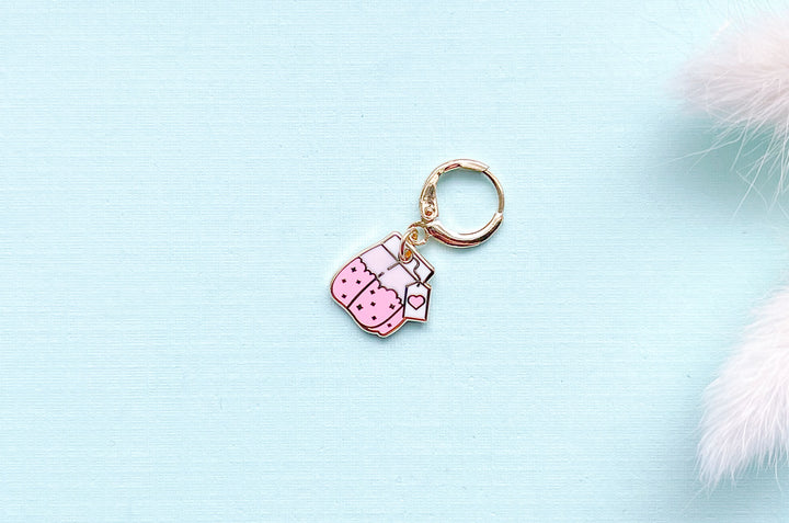 Pink Teabag Charm