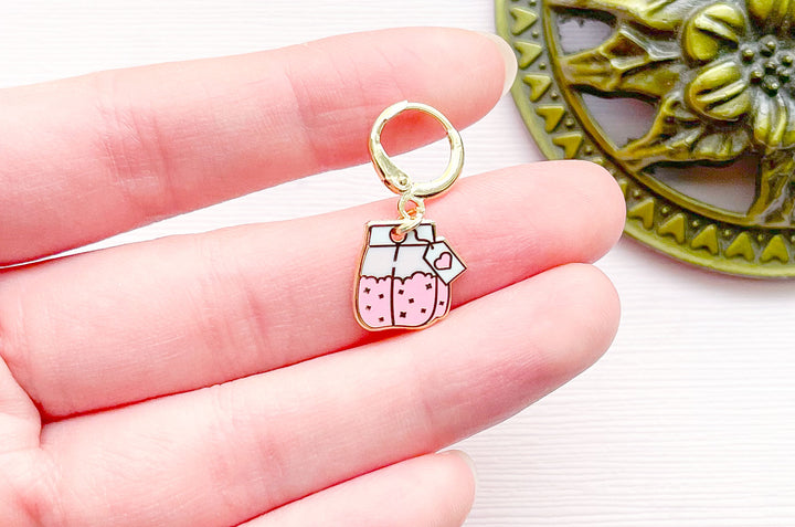 Pink Teabag Charm